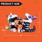 6 Ft Long Halloween Inflatables Outdoor Decorations, Halloween Blow Ups for Yard Decorations, Sitting Inflatable Skeleton Unicorn and Dinosaur Hold Pumpkin for outside Halloween Decor